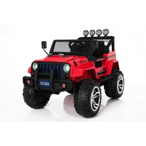 Monster Jeep Elektrické Dětské Auto - Červené Alle producten BerghoffTOYS