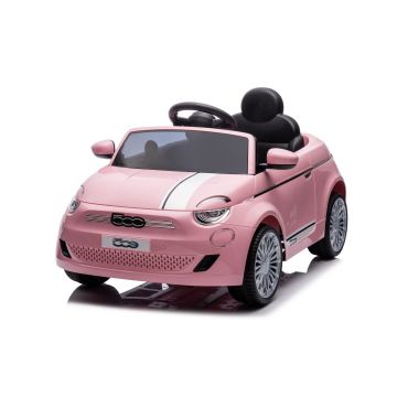 Fiat 500e Elektrické Dětské Auto s Dálkovým Ovládáním - Růžové